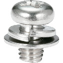 Phillips Pan Head Screws with Washers for Sheet Metal (SEMS)